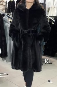 Пальто Италия BRASCHI Норка  BLACK NAFA