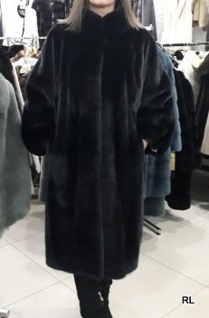 Пальто Греция Мех норка BLACK NAFA Продано