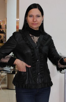Куртка кожа Италия OLIVIERI