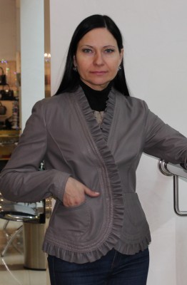 Куртка кожа Италия OLIVIERI